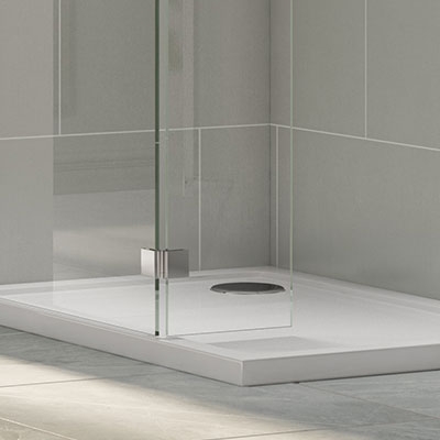 Synergy Vodas 10 250 x 2000mm Wetroom Side Panel 250mm Clear