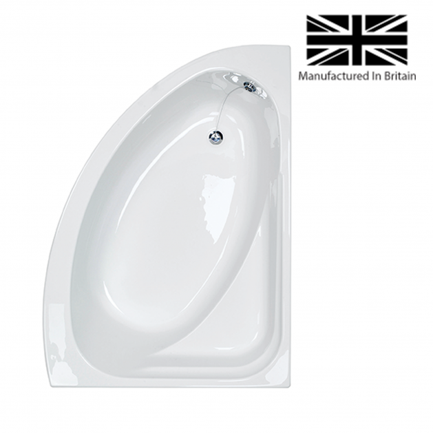 Eaglesham 1500MM Offset Corner Bath with Integral Seat