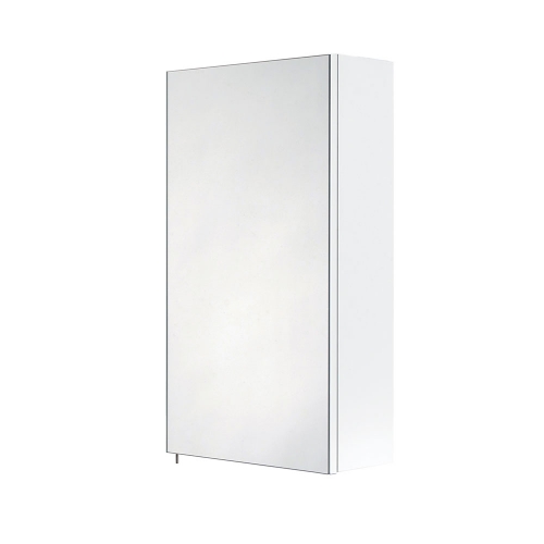 Mirror Cabinet Stainless Steel Single Door White