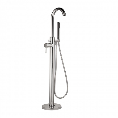 Albury Freestanding Bath Shower Mixer - Chrome With Pencil Handset