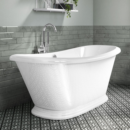 Freestanding Traditional Double Ended Bath 1770mm - Boat By Voda Design