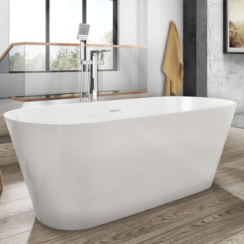 Freestanding Modern Double Ended Bath - Duke by Voda Design.