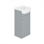 450mm Floor Standing Vanity Unit & 1TH Basin Dove Matt Grey - Karma By Voda Design