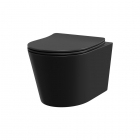 Black Wall Hung Pan & Soft Close Slimline Seat