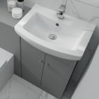 550mm Floor Standing Vanity Unit & 1TH Basin Matt Grey - Karma By Voda Design