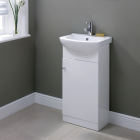 450mm Floor Standing Vanity Unit & 1TH Basin White - Karma By Voda Design