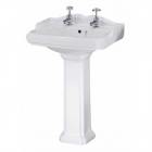 600mm Traditional Basin and Pedestal